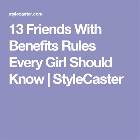 13 Necessary Rules For Being Friends With Benefits