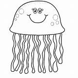 Jellyfish Coloring Pages Spongebob Fish Printable Drawing Kids Cute Colouring Sheets Clipart Crafts Jelly Getdrawings Realistic Outline Getcolorings Box Mesmerizing sketch template