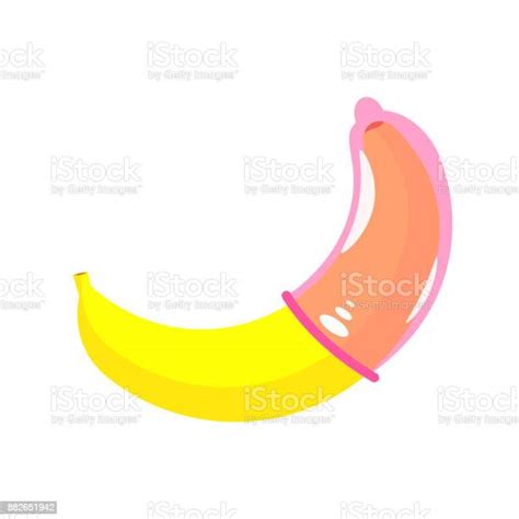 バナナにコンドーム避妊性教育バナー コンドームのベクターアート素材や画像を多数ご用意 コンドーム バナナ 楽しみ Istock