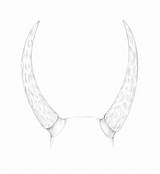 Horns Draw Drawing Step sketch template
