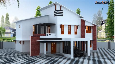 fhd designs double storey house plan   model