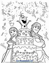 Coloring Birthday Frozen Pages Happy Personalized Disney Printable Anna Olaf Colouring Girl Print Kids Color Sheets Surprise Princess Hmcoloringpages Getcolorings sketch template