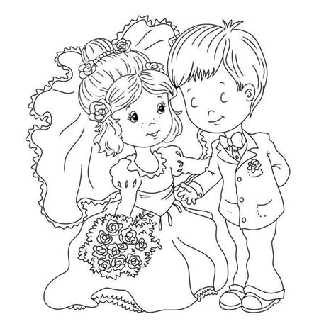 printable wedding coloring pages wedding coloring pages cartoon