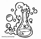 Coloring Beaker Getcolorings Chemistry Pages sketch template
