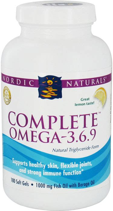 nordic naturals complete omega 3 6 9 180 soft gels