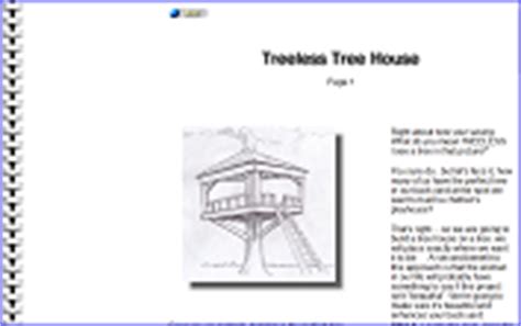 treehouse plans outdoor projects  plans including tree houses