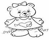 Pages Coloring Crayola Teddy Bear Lovely Girls Printable sketch template
