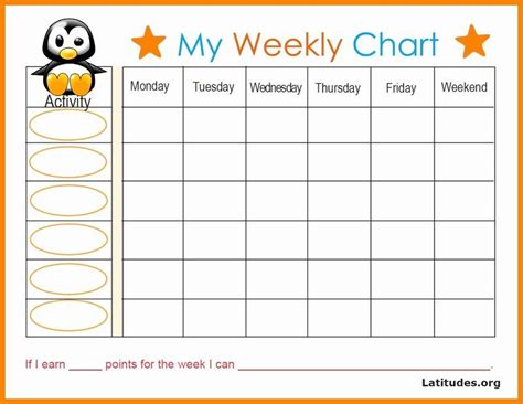 classroom behavior chart template elegant weekly behavior chart