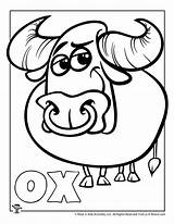 Ox Oxen Woo Woojr sketch template
