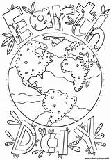 Earth Coloring Pages Adult Doodle Printable Activities Color Kids Save Print Drawing Book Puzzle Work Choose Board sketch template
