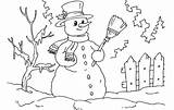 Coloring Snowman Momjunction sketch template