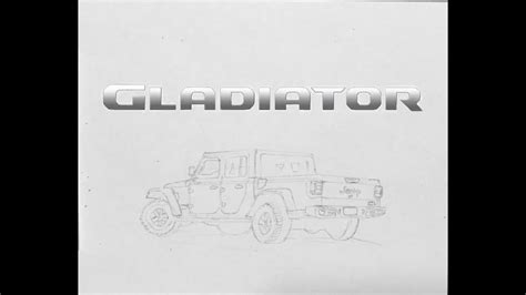 draw   jeep gladiator youtube