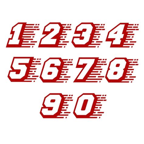 racing race numbers font cuttable design svg png dxf eps etsy
