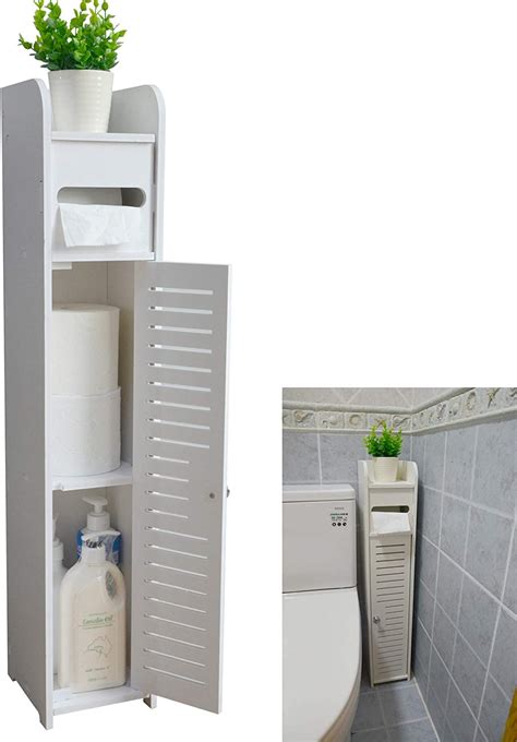 small bathroom storage corner floor cabinet  doors  shelvesthin