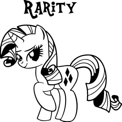 rarity pony coloring pages  getcoloringscom  printable