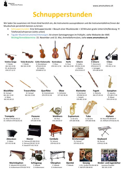 allgemeine musikschule muttenz instrumente allgemeine