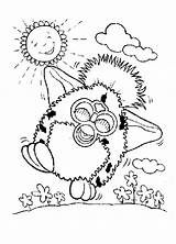 Furby Coloring Pages Getcolorings Draw sketch template