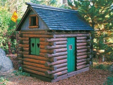 build  log cabin playhouse page  outdoor playhouse plans  playhouse build