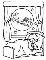 Noite Dormindo Natal Durmiendo Menino Colorat Craciun Trineo Planse Copii Colorir Disegni P16 Persona Imagui Natale Colorare Bambini Sinos Garçon sketch template
