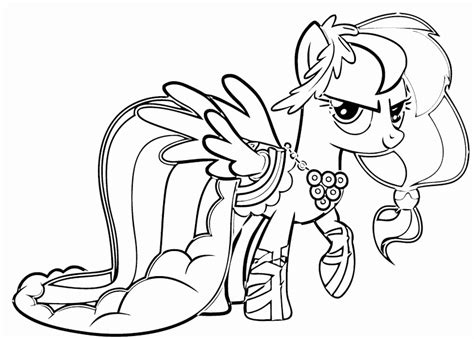 pony rainbow rocks coloring pages  getdrawings