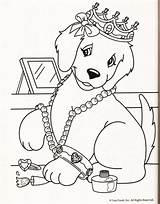 Puppy Lisa Kleurplaat Hond Dolphin Kroon sketch template