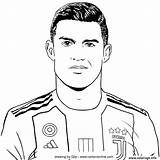 Ronaldo Juventus Cristiano Italie Jecolorie sketch template