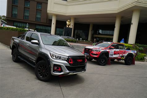 toyota reveals japan  hilux black rally edition  trd parts