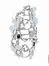 Coloring Sheep Shaun Pages Printable Cartoons sketch template