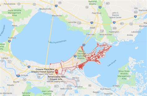 orleans  irl    outrageously unrealistic  city map