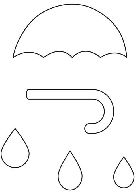 printable umbrella craft printable templates