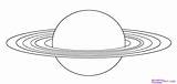 Saturn Planet Drawing Draw Da Space Coloring Pages Step Outer Landmarks Tutorial Places Added Online sketch template