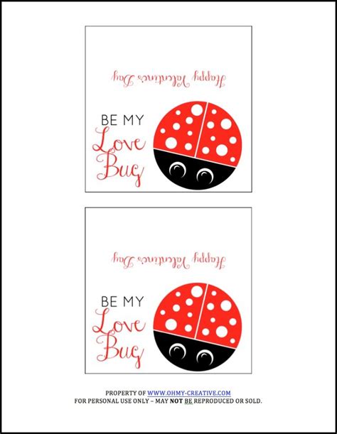 printable love bug template