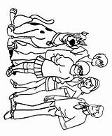 Doo Scooby Coloring Pages Gang sketch template