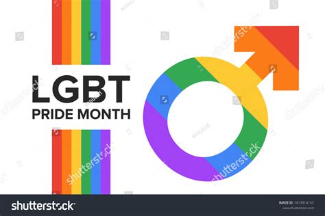 lgbt pride month june lesbian gay stock vector royalty free