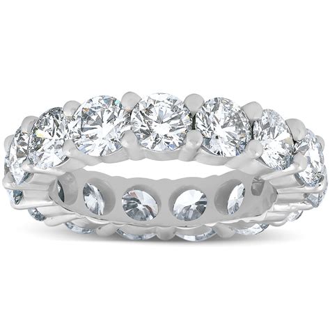 carat lab created diamond eternity ring womens wedding band  white