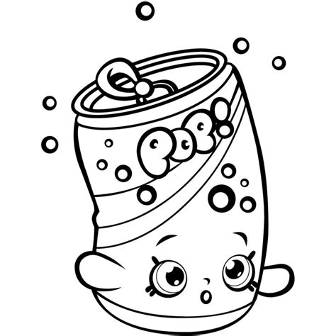 shopkins coloring pages  kids soda pop sweetie