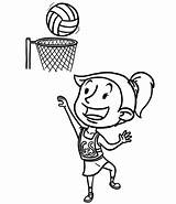 Netball Clipart Colouring Player Girl Drawing Pages Cartoon Girls Cliparts School Clip Team Clipartbest Sports Christian Getdrawings Clipground Library Primary sketch template