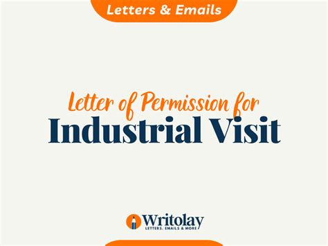 industrial visit permission letter  templates writolay