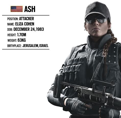 Operator Spotlight 6 Ash Fbi Swat Unit Rainbow Six
