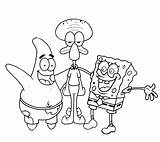 Spongebob Friends Sketsa Mewarnai Pinsdaddy Lihat sketch template