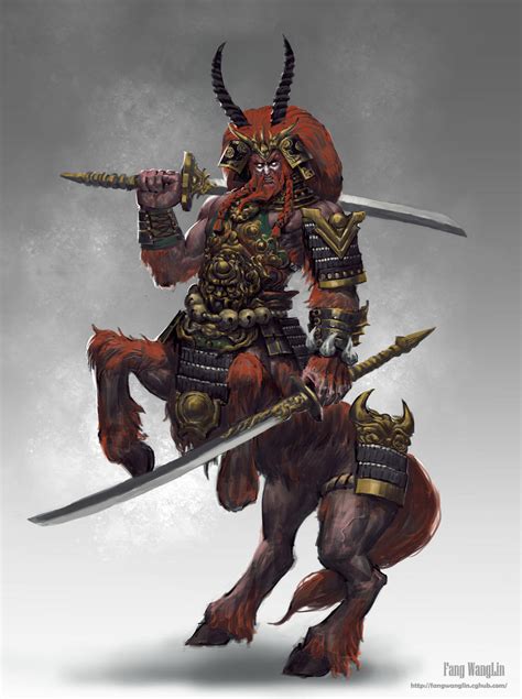 centaur warrior  fangwangllin  deviantart