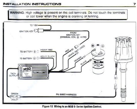 msd ignition coil wiring diagram wiring  stop