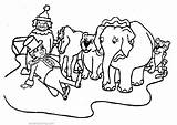 Elephant Coloring Pages Circus Printable Adults Kids sketch template