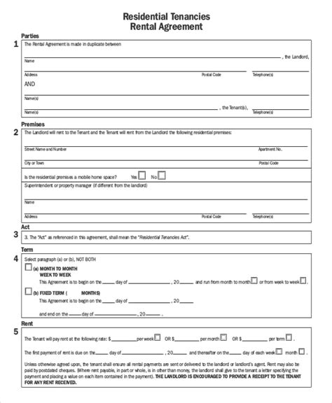 house rental agreement template sampletemplatess  rental