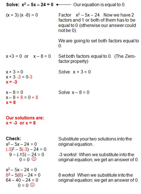 factoring quadratic equations