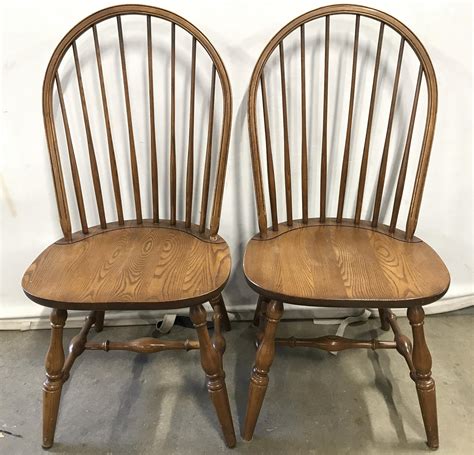 set   hitchcock spindle  dining chairs mar