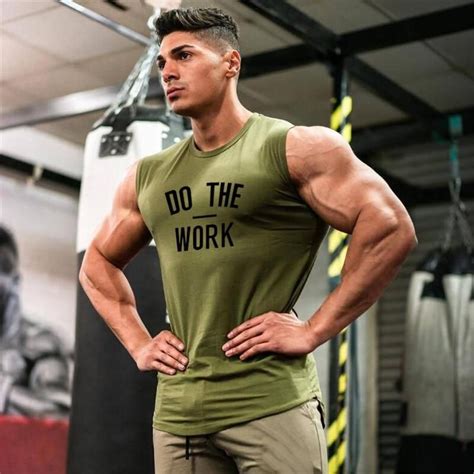 Muscleguy Brand Gyms Clothing Workout Sleeveless Shirt Tank Top Men
