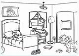 Room Coloring Pages Family Color Getcolorings Getdrawings Printable sketch template