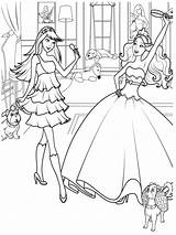 Coloring Barbie Pages Horse Girls Realistic sketch template