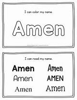 Printables Amen Practice Handwriting Name Related sketch template